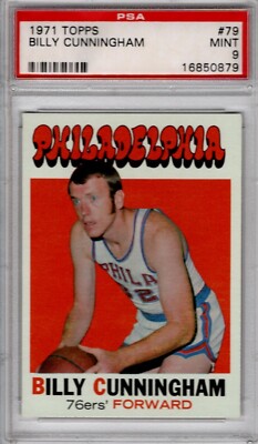Billy Cunningham, PSA 9, 1971-72 Topps card, NBA Hall of Fame | eBay