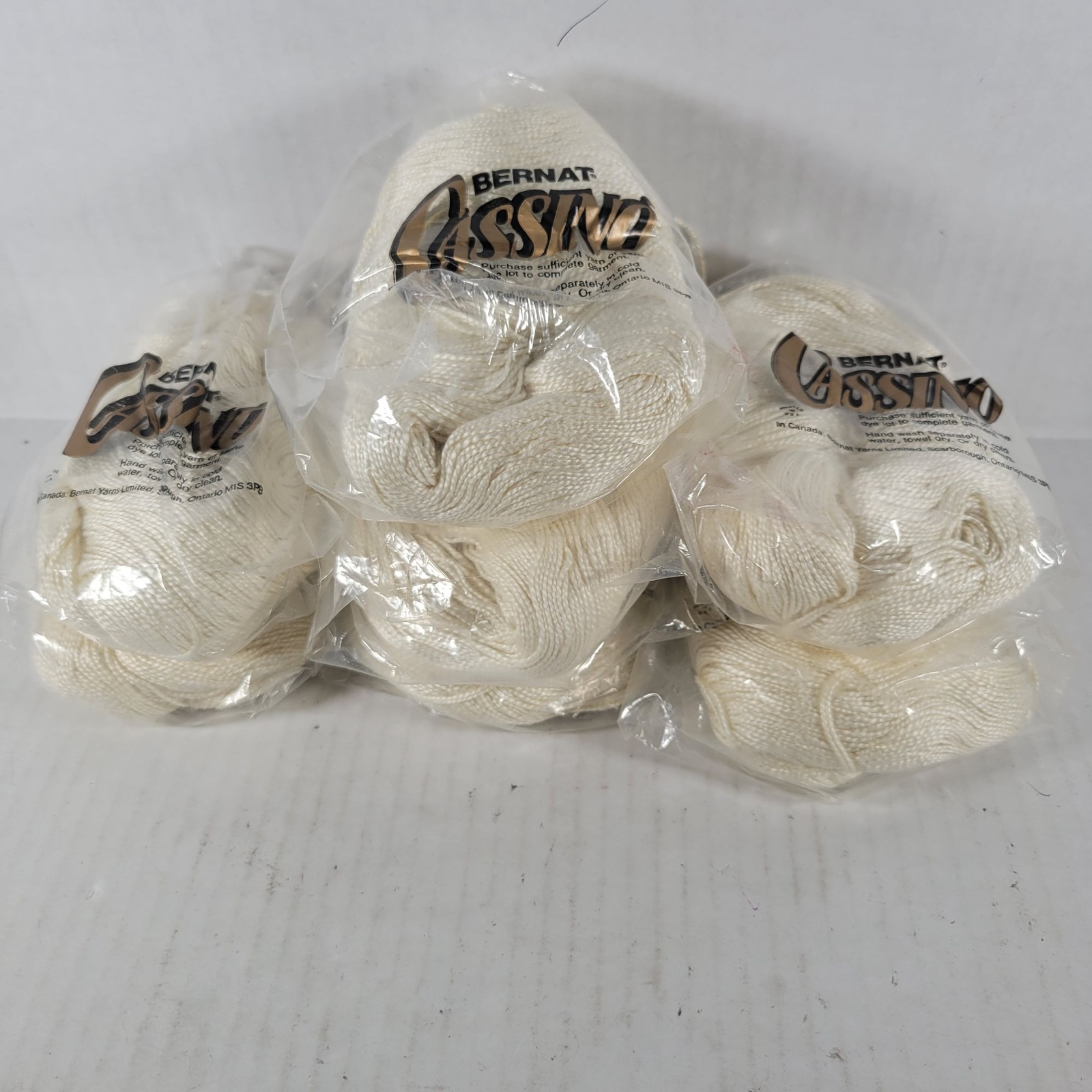 7 Skeins Bernat Cassino Vintage Discontinued Mercerized Cotton Dk Weight Yarn