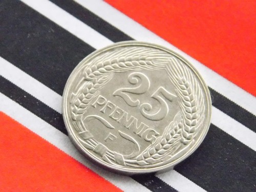 GERMAN 25 PFENNIG 1910 F Deutsches Reich EMPIRE WW1 NICE Old Coin History + RARE - Picture 3 of 4