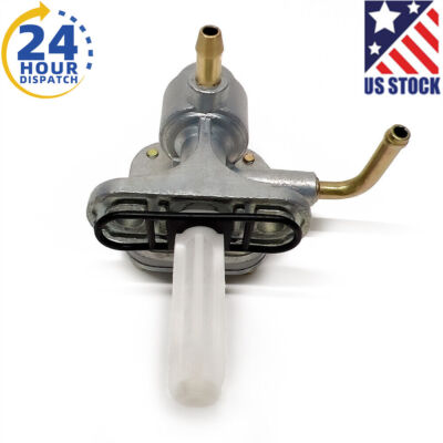 For YAMAHA ZUMA 50 YW50 SCOOTER FUEL PETCOCK ON OFF VALVE GAS ALUMINUM 2003-2011