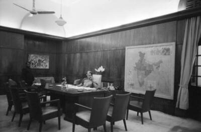 Indira Gandhi the new Prime Minister of India in DELHI Old Photo