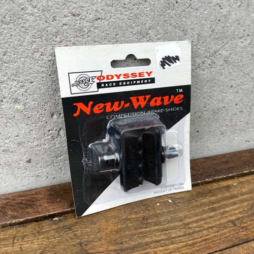 Odyssey New Wave Brake Pads NOS Black Old School BMX Competition Shoes ONE PAIR - Picture 9 of 15