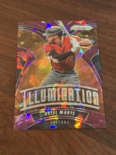2020 Panini Prizm Burgundy Cracked Ice Illumination 10 Ketel Marte 10/25