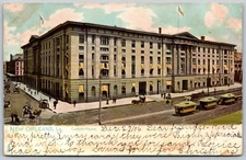 c1906 Horse & Carriages in New Orleans Louisiana ANTIQUE Postcard 2219
