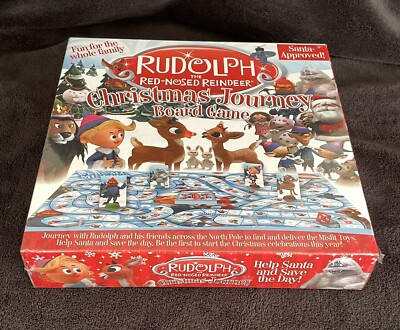 Baraja De Cartas Rudolph El Reno De Nariz Roja - 52 Cartas Con Imágenes Navideñas, Acabado Lino