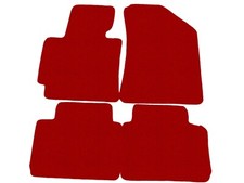 Fußmatten, Autoteppiche für Kia Soul II 2013-2019, Rot x14 Rand