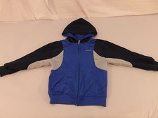 Children Infant Boy's Reebok Track Jacket Blue White Dark Blue Full Zipper 30648