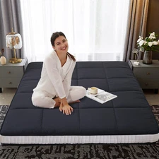 SUNYRISY Japanese Floor Mattress Queen Mattresses Mattress Topper Sleeping Pad