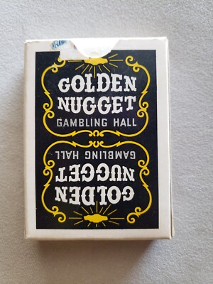 GOLDEN NUGGET(黒) トランプ First Generation Golden Nugget, Las Vegas, Type I Deck Playing