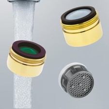 Polished Brass Male Threaded Aerated Stream Neoperl Faucet Aerator Standard Size