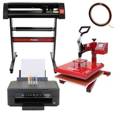 PixMax 38cm Swing Press, 720mm Vinyl Cutter & Epson Printer