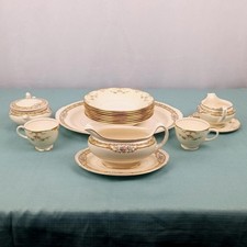 Eggshell Nautilus 16 pc Dish Set USA Tray Plates and Coffee Tea Sauce Dishes