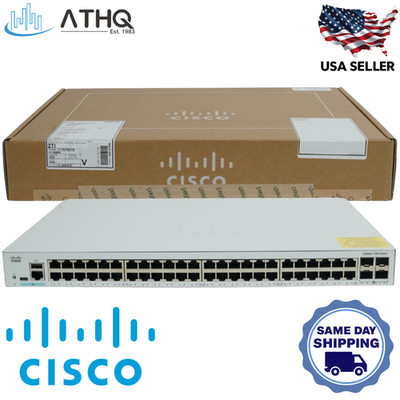 Cisco Catalyst C1200-48T-4X 48-Port GE Smart Switch 4x 10G SFP+ L3 - Refresh
