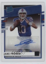 2020 Panini Chronicles Clearly Donruss Rated Rookie Jake Fromm #RR-JF Auto 1ek2
