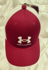 Under Armour Blitzing Trucker Hat Burgundy White