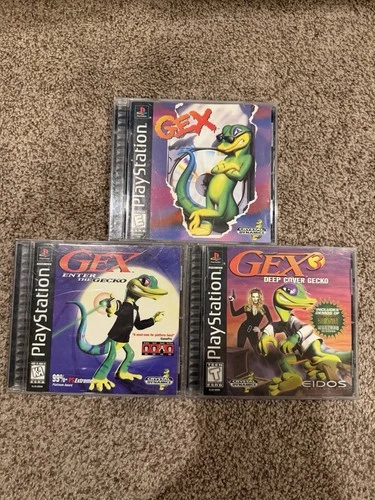 Gex Ps1 Trilogy Complete! PlayStation 1 Tested And Working!