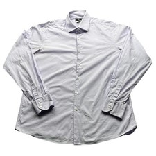 Boss Hugo Boss Button Up Purple Dress Shirt Mens 17.5 36/37 XL Long Sleeve