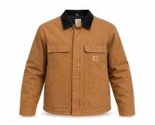 Vtg Carhartt MENS ARCTIC QUILT LINED SANDSTONE TRADITIONAL COAT C26 Sz XL