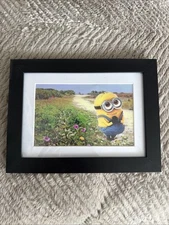 Framed 4x6 Minion Inspired Pop Art | Miami Beach Digital Collage Wall Decor