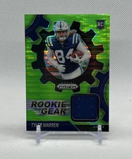 2025 Panini Prizm - Tyler Warren Rookie Gear - Neon Green Pulsar Prizm - Colts