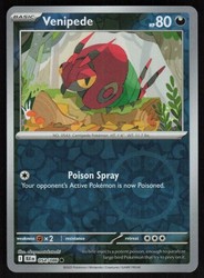 Venipede 054/086 Black Bolt Reverse Holo Common
