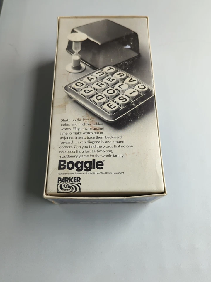 BOGGLE 1976 Parker Brothers Hidden Word Game Vintage Used . - Image 2 of 4