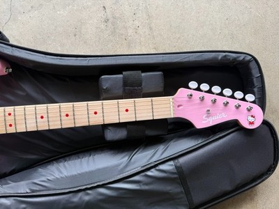 Fender Hello Kitty 50th Anniversary Squire Electric Guitar Pink