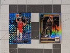 CJ McCollum | #153 Reactive Blue Mosaic & #172 Silver Prizm | Pelicans