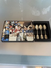 Scandia Guld Sweden 24 Carat Pure Gold Plated Spoons Rare