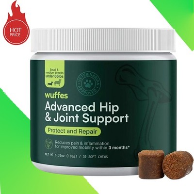 Cartilage Hip Chews for Small and Medium Dogs: Strengthen Your Pet's Bones