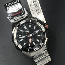 New Seiko 5 Sports SRP795K1 Automatic Men's Watch 24 Jewels Silver Black SRP795 2