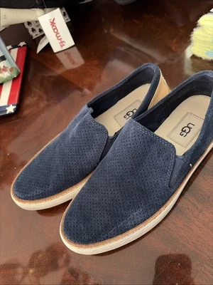 Sin cordones para mujer Ugh de gamuza azul marino talla 6,5 - Imagen 1 de 4