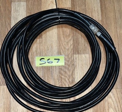 50  3/8  I.D. 300psi Air Compressor Hose Threaded Ends Quick Connect Installed