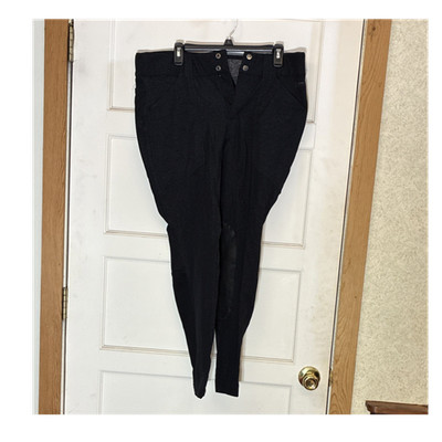 Kerrits lined winter Women's Knee Patch Riding Breeches Black Size L