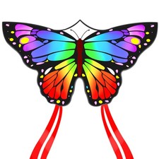 Butterfly Kite for Kids  Adults Easy to Fly, 55" x 28" Large Single Line for...