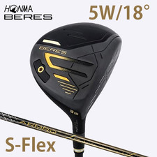 HONMA BERES 09 Black Fairway Wood 5W 18  ARMRQ FX Black S-Flex 2024 Japan NEW