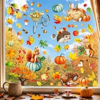 Fensterbilder Herbst Selbstklebend 84 StüCk Deko Aufkleber Erntedankfest