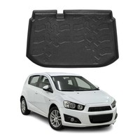 Kofferraumwanne Laderaumwanne FüR Chevrolet Aveo 2012-2024 SchräGheck Gummi Tpe