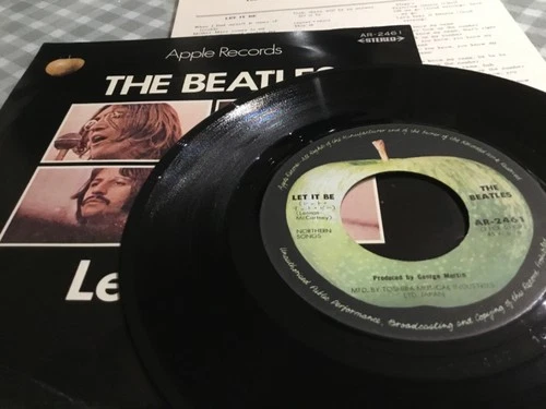 The Beatles Let it be  Japan 7" Vinyl 31