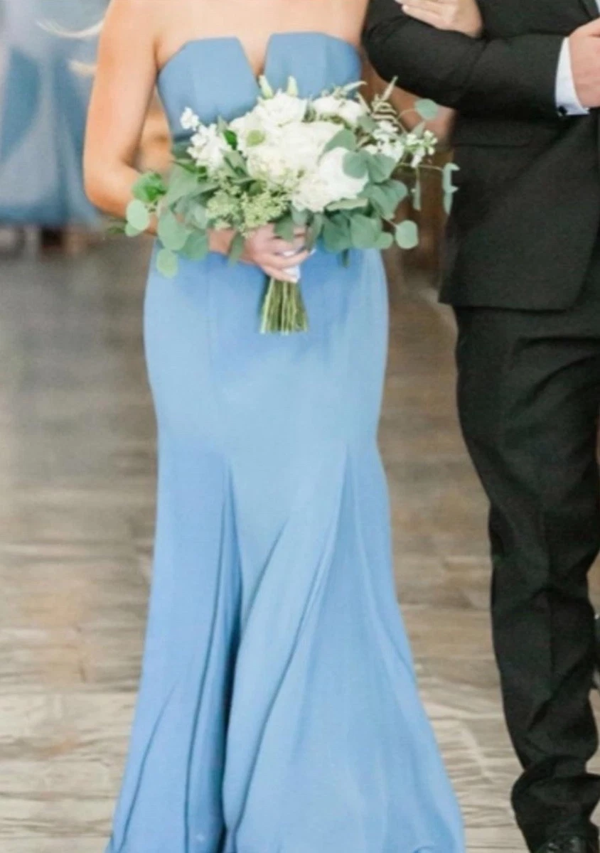 princess polly baby blue dress Abstract Watercolor Floral Bridesmaid Dresses