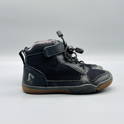 Plae Shoes Boys 11.5 Black Kaiden Waterproof WP Hiking High Top Athletic Sneaker