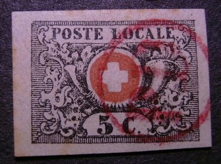 1562 SUIZA Vaud (Vaud) ★★★ 5 rappen 1849 ★★★