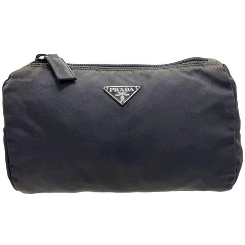 Authentique sac pochette Prada gris