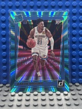 2021-22 Donruss Aaron Wiggins Holo Teal Laser Rated Rookie #241 Thunder RC