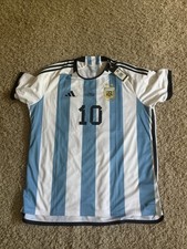 2022 Argentina Home Lionel Messi WC Final Edition Jersey Authentic Men’s XXL New