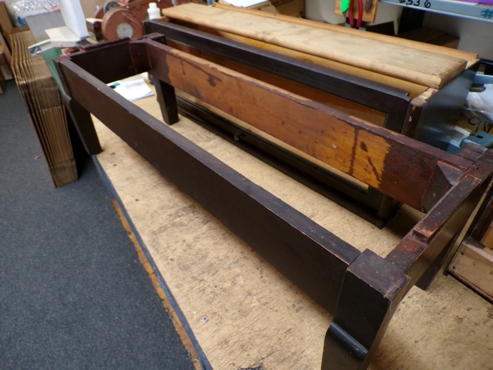 Antique Barrister bookcase Macey 2 stack Mahogany top and base original finish - Image 3 of 4