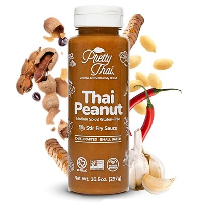 Pretty Thai Peanut Sauce Gluten Free Vegan Non-GMO Authentic Stir Fry