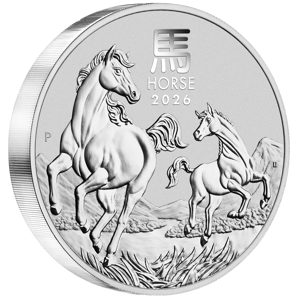 Silbermünze 1kg Jahr des Pferdes Lunar III. (7.) 2026 - Australien - ST - Bild 1 von 3