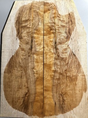 Guitar Top Veneer Curly Maple Wood Bookmatched Set Luthier Supply