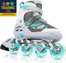 Adjustable Inline Skates for Kids and Adults, Outdoor Beginner Roller Skates wit